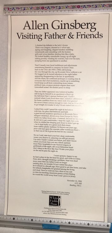 Visiting Father & Friends - Broadside